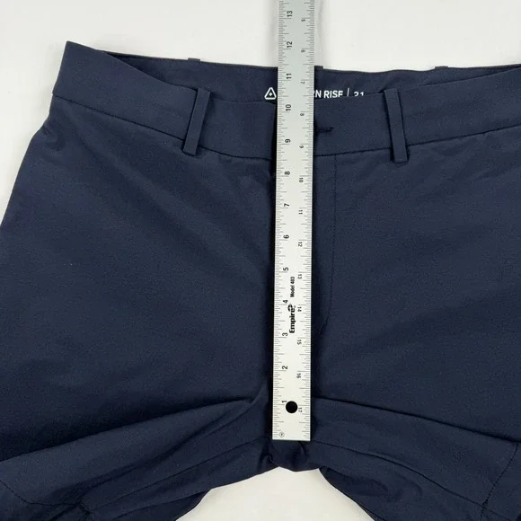 Western Rise Evolution Shorts Mens 31W Navy Blue Chino Performance Stretch 7" - Picture 5 of 8